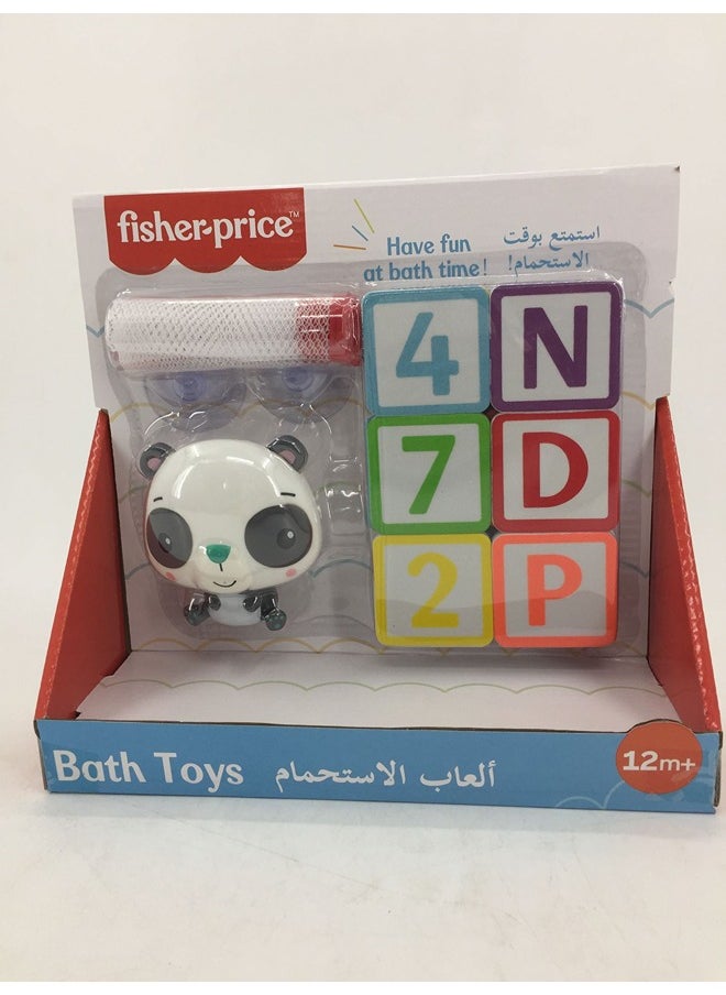 Fisher-Price Bath Letters, Numbers & 3.5”--Panda 