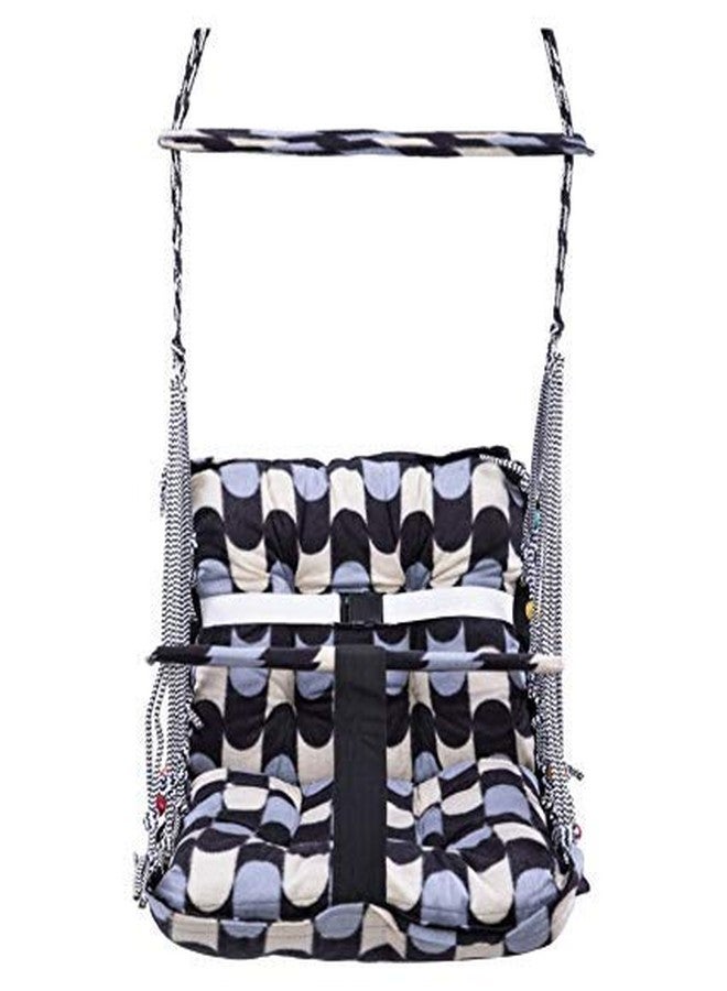 Mahi Enterprise? Presents Cotton Swing for Kids Baby's Children Folding and Washable 1-3 Years with Safety Belt Home Garden Jhula for Babies for Indoor Outdoor(Multicolor) - Image 4