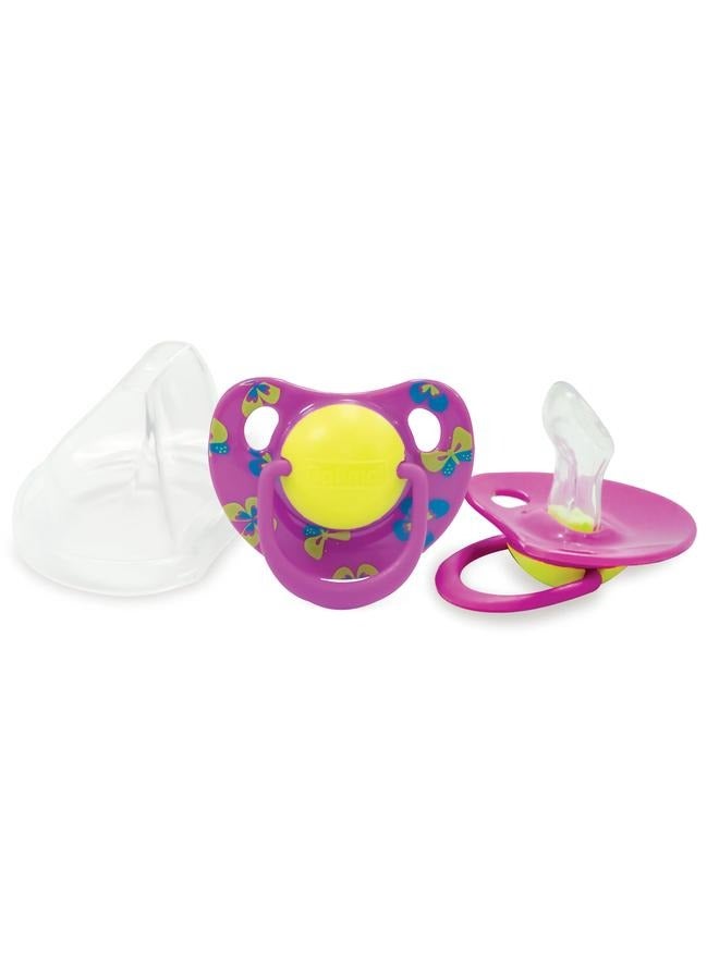Optimal Orthodontic Silicone Pacifier 6M+, Assorted - Image 2