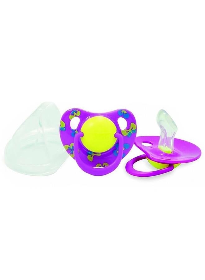 Optimal Orthodontic Silicone Pacifier 6M+, Assorted - Image 4