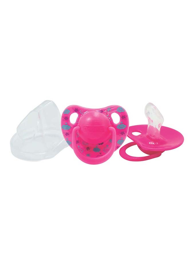 Optimal Orthodontic Silicone Pacifier 6M+, Assorted - Image 1