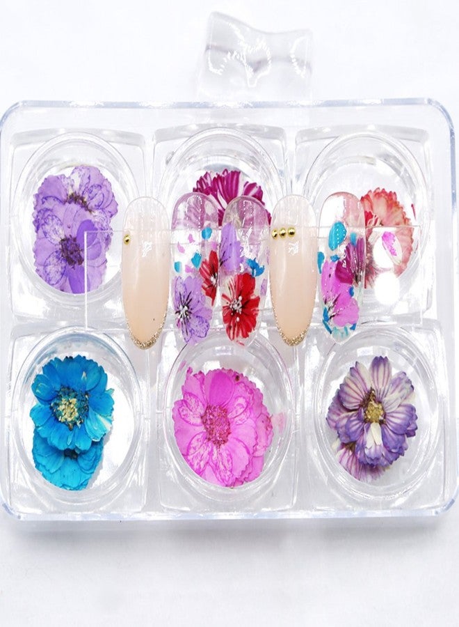 Minejin Nail Art True Dried Flower 3D DIY Real Flower Decoration 6 Colors - Image 5