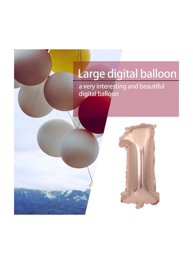 NIBEMINENT 1 Number Aluminum Foil Balloon 40inch - Image 2