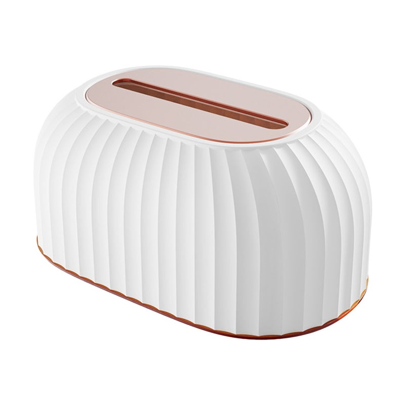 Desk Tissue Box With Spring Pop-up Paper Towel Dispenser Tissue Holder Countertops Bathroom Toilet Tissue Box Napkin Storage Box Home Kitchen Facial Tissue Box Cover for Bedroom Car Office - Image 1