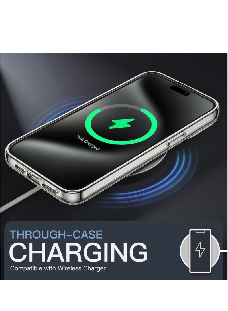 بكج حماية ايفون 16 برو 4 في 1 . شاشة حماية زجاج ضد الكسر والخدوش . شاشة حماية لقافة . كفر صلب شفاف . حماية عدسة الكاميرا - Image 3