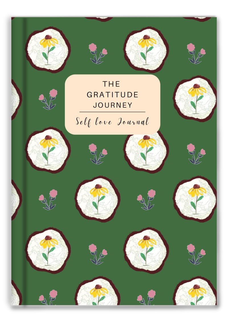KALP A5 Self-love Gratitude Journal + 2 Posters & Pocket Diary, suitable for all ages, Invest few minutes each day to be more Happy, Positive, Productive & Mindful, 128 pages, 100 GSM (Forest Green) - Image 1