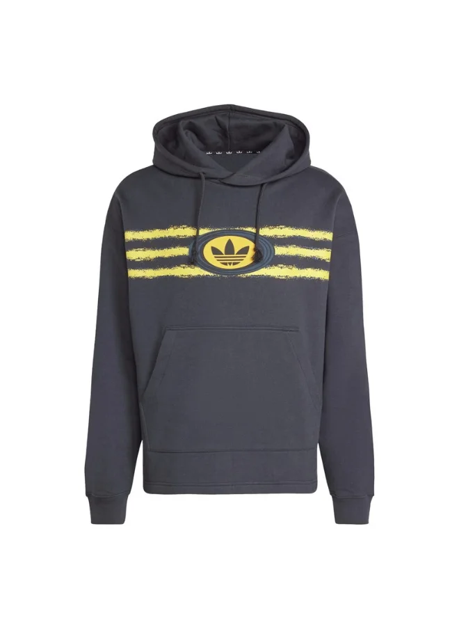 Adidas adidas GRAPHIC HOODIE Grey Originals Men SWEATSHIRTS