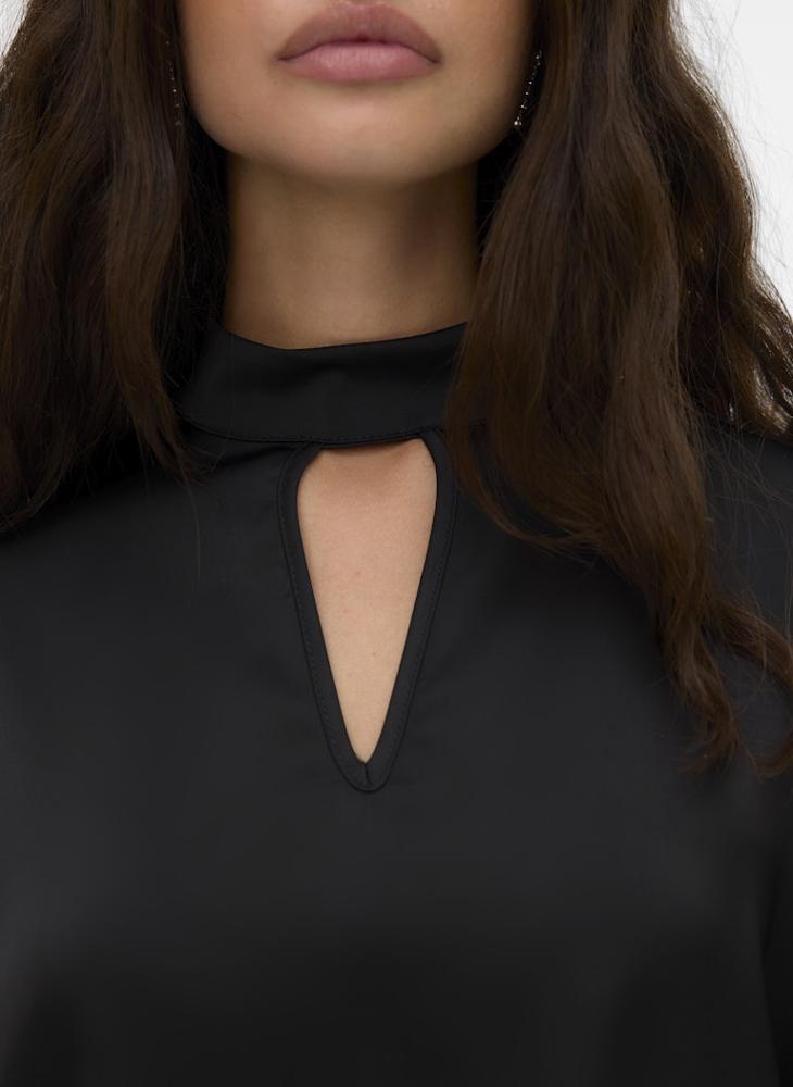 فيرو مودا توب أومايا بأكمام طويلة وياقة عالية - Image 3