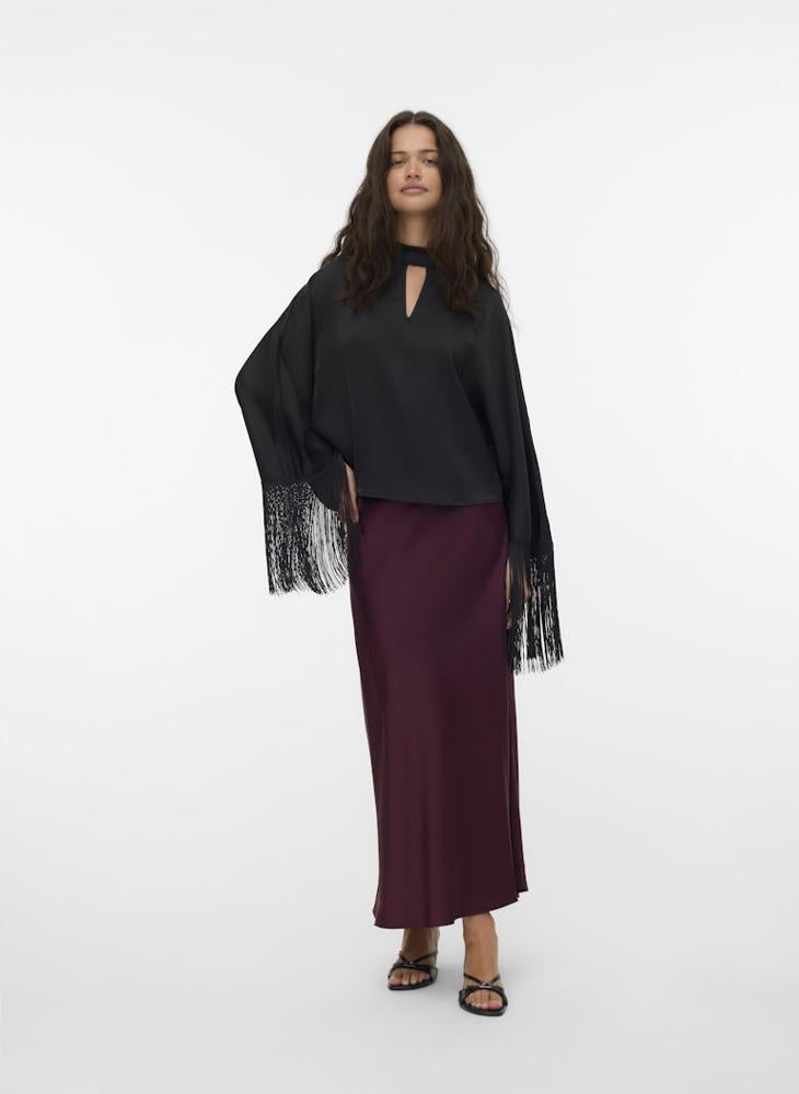 فيرو مودا توب أومايا بأكمام طويلة وياقة عالية - Image 4