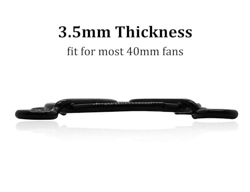 HiQltyla 40mm Fan Grill with Screws, Desktop Computer Case Fan Grills for 40mm Fans, Black Color - 4 Pack - Image 4