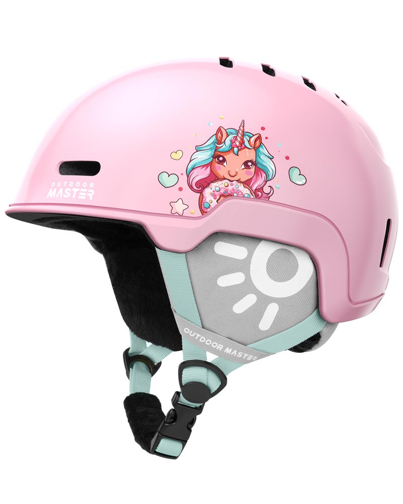 OutdoorMaster Kids Ski Helmet - Durable PC Shell, Protective EPS Foam, 12 Cooling Vents & Dial Fit Snow Helmet - Image 1