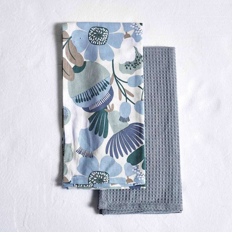 Pan Home Floro Printed Kitchen Towel Set - Green - Image 4