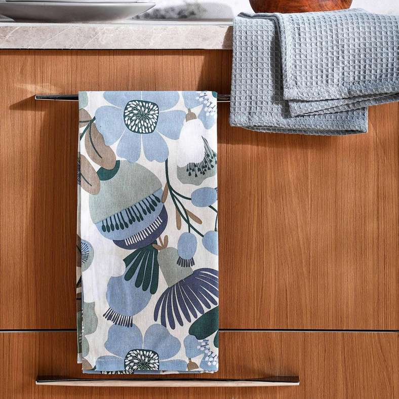 Pan Home Floro Printed Kitchen Towel Set - Green - Image 1