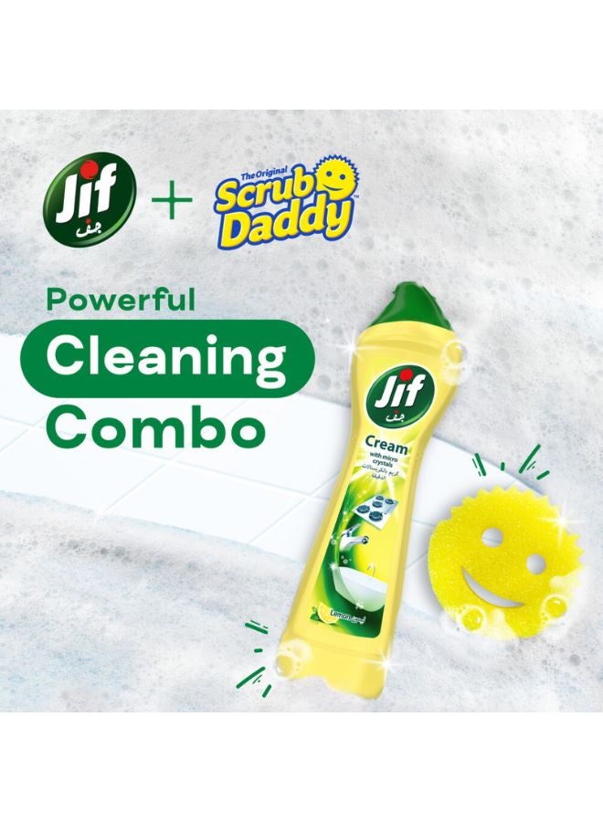 Jif منظف كريم الليمون متعدد الاستخدامات مع فرشاة Scrub Daddy المجانية - Image 3