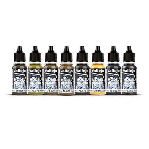 Vallejo - Model Color Panzer Colors Set | Modeling Acrylic Paints | 8 bottles x 18 ml (0.60 fl.oz.) - Image 2