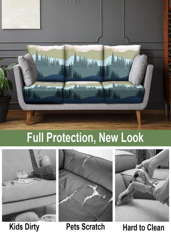 pickyNproud 8Pcs Patio Cushion Covers Stretch Outdoor Couch Cushions Slipcovers Replacement Washable Furniture Protector with Elastic Bottom Sofa Chair Seat Cover - Image 5
