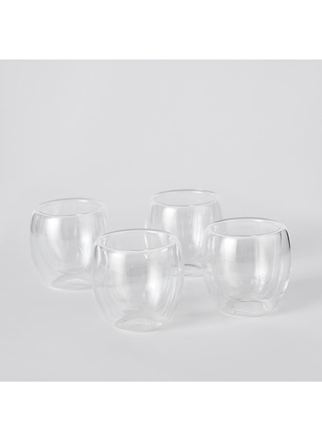 Home Box - مجموعة أكواب مزدوجة الجدار 4 قطع 80 مل - Image 1