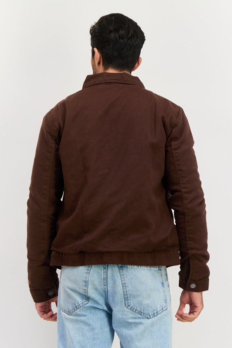 Night Addict قميص سترة عادية للرجال، بني - Image 2