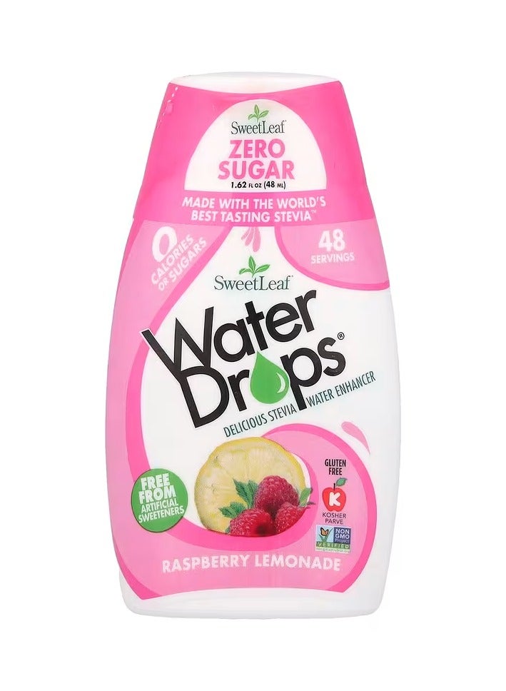 سويت ليف قطرات الماء ، محسن ماء ستيفيا اللذيذ ، نكهة توت العليق والليمون ، 1.62 أونصة سائلة (48 مل) - Image 1