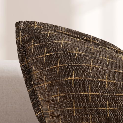 ZWJD Pillow Covers 20x20 Set of 2 Soft Polyester Textured Pillow Covers with Stylish Flange Edge Cozy Farmhouse Throw Pillows for Couch Bed Sofa Living Room - Image 3