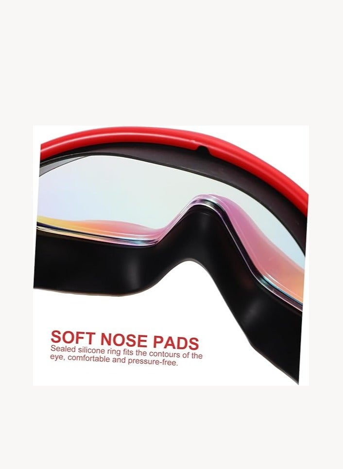 Joerex Professional Swimming Goggles - Anti Fog Big Lenses For Wider and Clear Vision, Earplugs, Adjustable and Leakproof Swim Glasses For All Level Swimmers, Men, Women  - Image 4