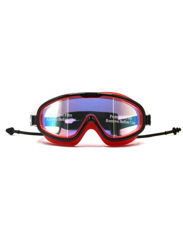 Joerex Professional Swimming Goggles - Anti Fog Big Lenses For Wider and Clear Vision, Earplugs, Adjustable and Leakproof Swim Glasses For All Level Swimmers, Men, Women  - Image 3