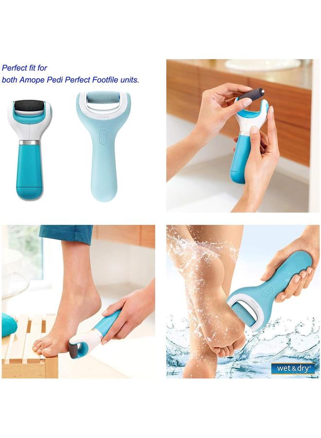 12PCs Replacement Rollers Compatible with Perfect Wet&Dry Footfile (6 Extra 6 Regular(Blue)) Electric foot grinder replacement head - Image 5