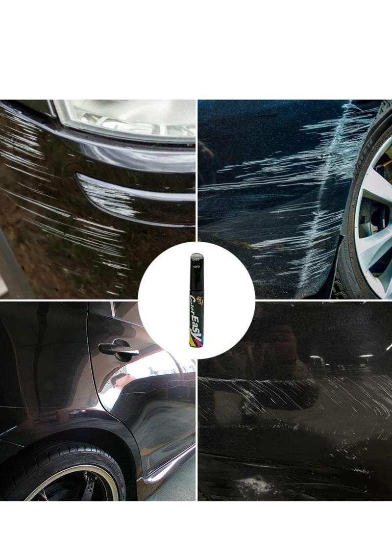 Furtey Car Touch Up Paint Pen (Black) - 3-in-1 Scratch Repair Kit, Quick-Dry Automotive Paint for Minor Scratches/Chips, Factory-Matched Color Restore Pen - Image 3