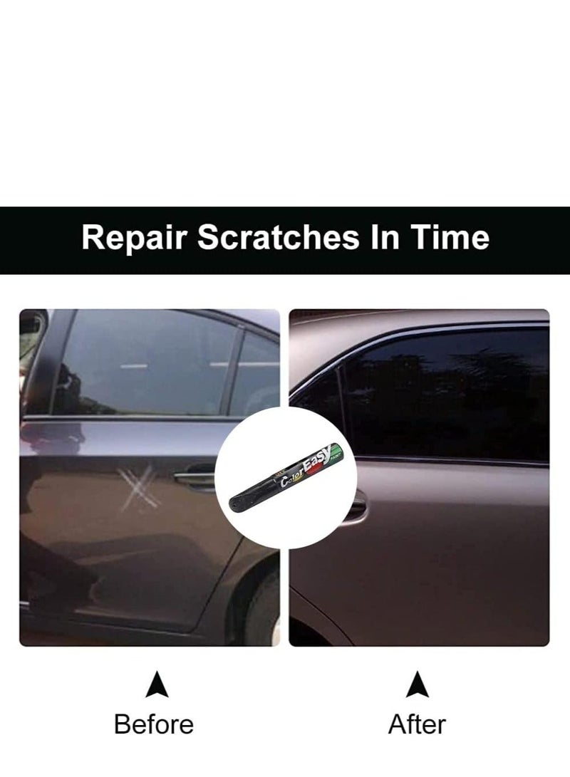 Furtey Car Touch Up Paint Pen (Black) - 3-in-1 Scratch Repair Kit, Quick-Dry Automotive Paint for Minor Scratches/Chips, Factory-Matched Color Restore Pen - Image 2