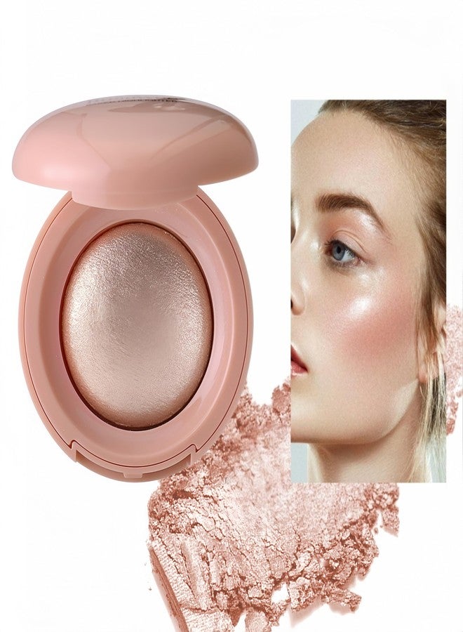 MAEPEOR Baked Highlighter Buildable Lightweight Natural Look Baked Highlighter Powder Palette, Highlight Face for a Shimmery or Matte Finish (Color 05) - Image 2