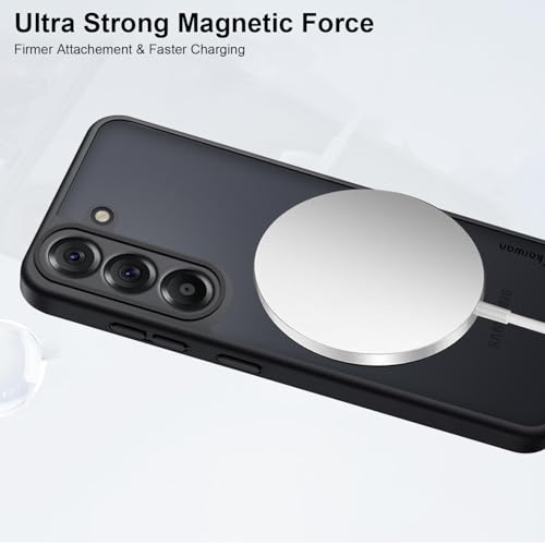 KARWAN Tough Shockproof Armor Back Case Cover Compatible with Samsung Galaxy S23 Plus with 360 Degree Rotation Magnetic Attraction Ring Holder Heavy Duty Cover with Magnetic MagEase Wireless Charging - Image 5