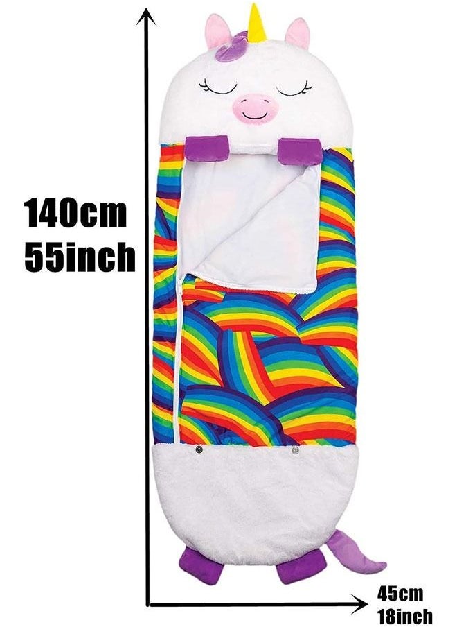 Children's Sleeping Bag  Plus Velvet To Keep Warm Cartoon Lazy Warm Sleeping Bag Sleeping Bag (four Colors Optional)