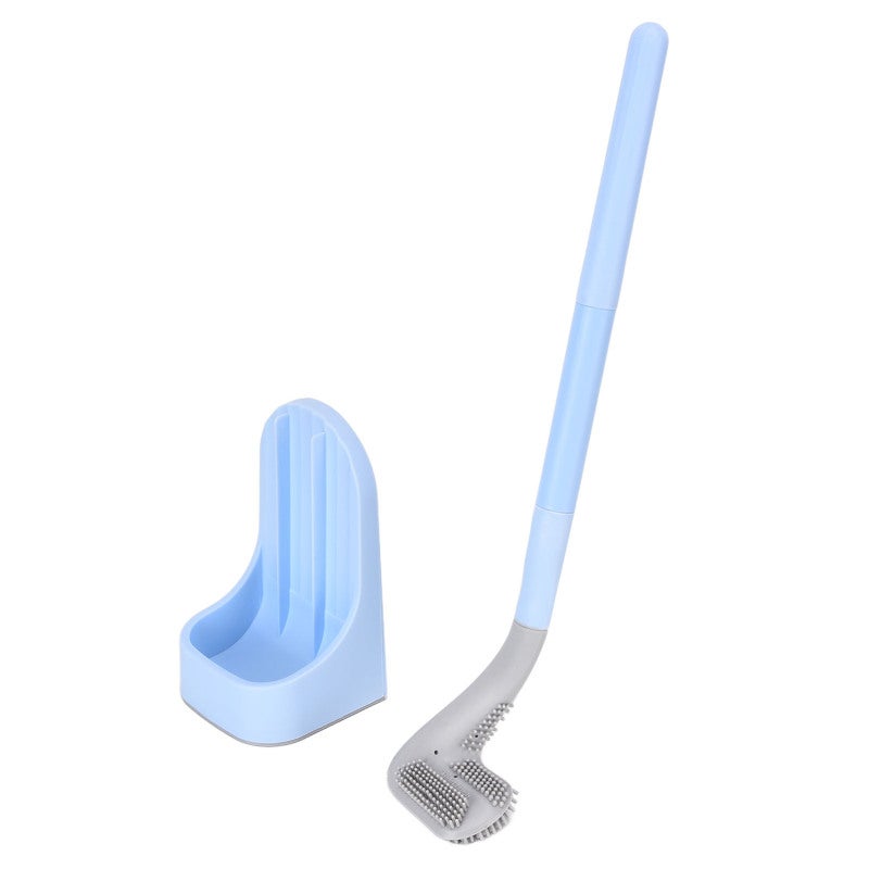 Golf Toilet Brush: Iceberg Blue, 360 Degree Cleaning - Non Stick Hair, High Quality TPR & PP Material for Bathroom Hotel Home Cleaning - Image 2