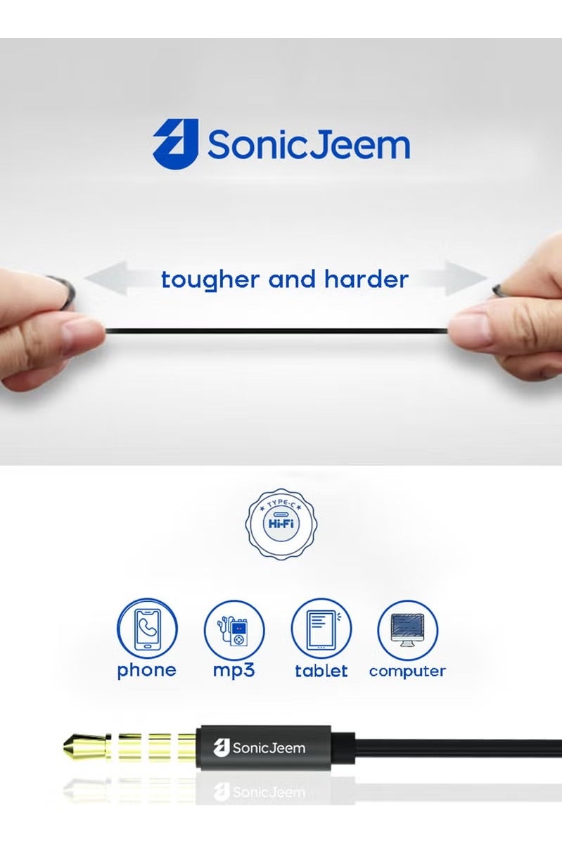 SONIC JEEM AE-Sonic Game Earphone Hifi Wired Earphones with the World's Top Technology Built-in Microphone with Smart Chip - High Definition Noise Cancelling Feature - Image 3