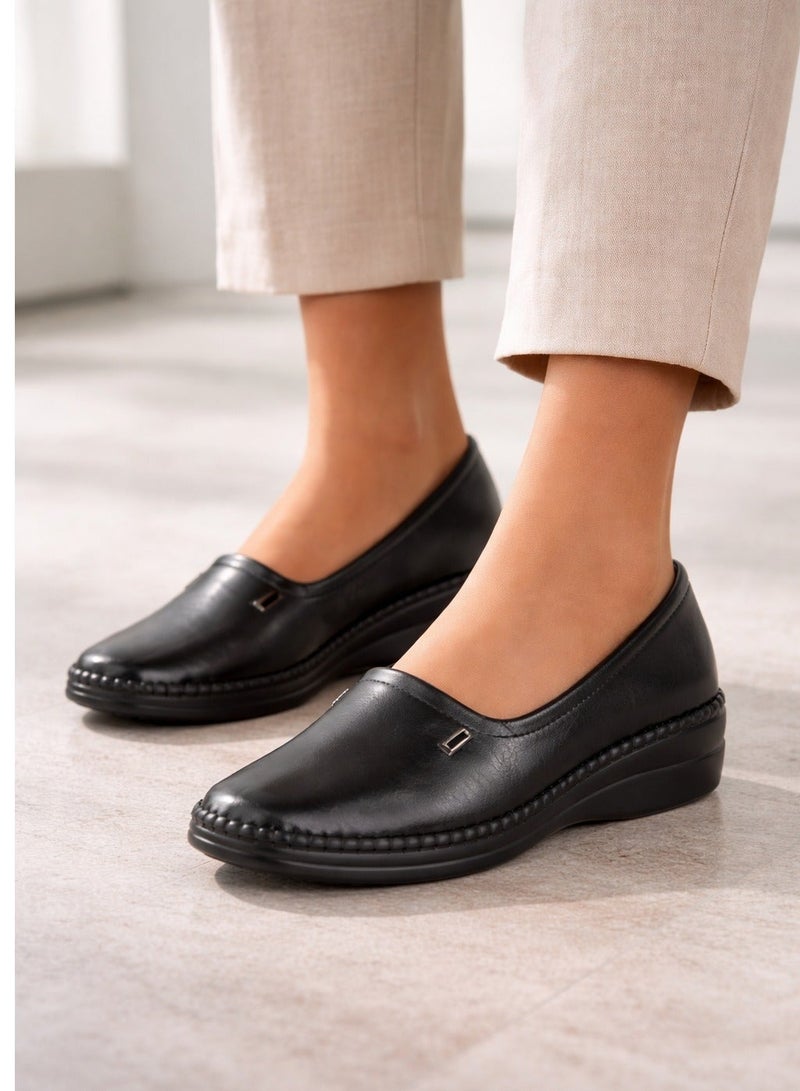 SD.Felano Women Comfort Slip On Shoes | Soft Cushioned Insole | Lightweight Daily Walking Shoes | Anti Slip Sole | Easy Wear Footwear For Work Office Home And Long Standing Comfort - Image 3