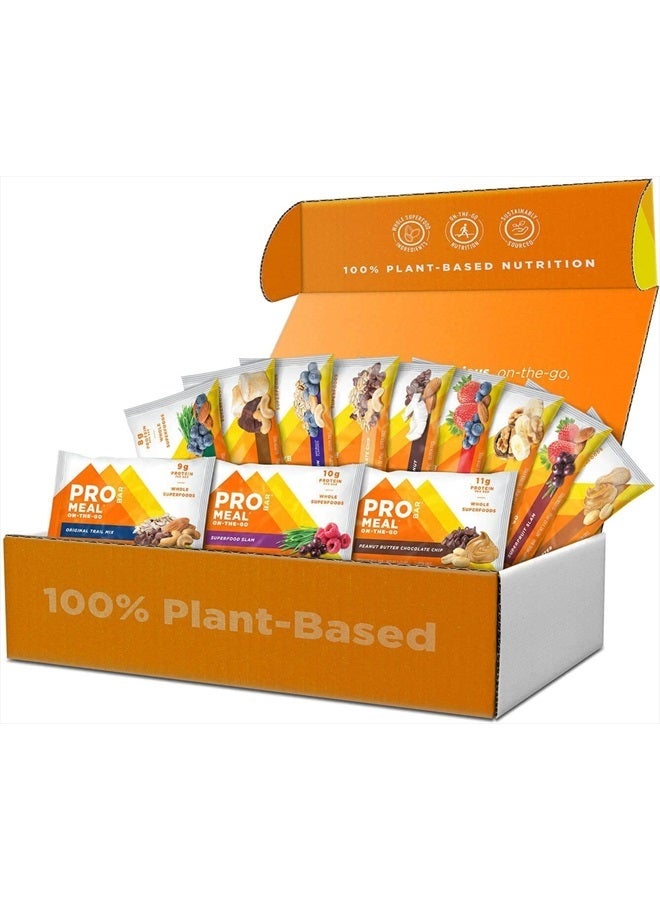 PROBAR PROBAR - Meal Bar 12 Flavor Variety Pack - Natural Energy, Non-GMO, Gluten-Free, Plant-Based Whole Food Ingredients, 3 Ounce (Pack of 12) - Flavors May Vary  - Image 1