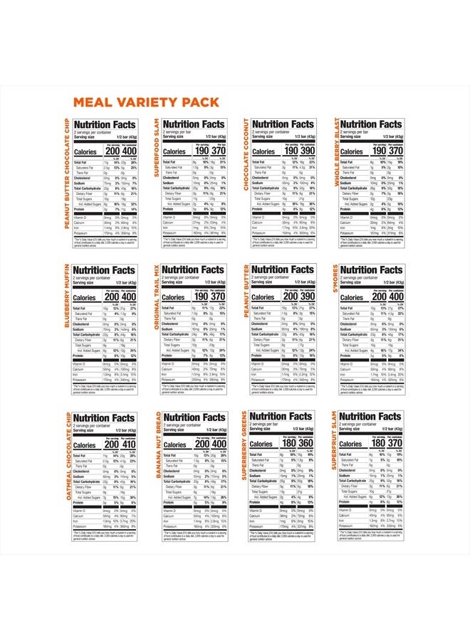 PROBAR PROBAR - Meal Bar 12 Flavor Variety Pack - Natural Energy, Non-GMO, Gluten-Free, Plant-Based Whole Food Ingredients, 3 Ounce (Pack of 12) - Flavors May Vary  - Image 5