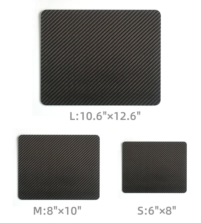 Banjiang Multipurpose Carbon Fiber Mouse Pad - Hard, Thin, and Lightweight for Office, Gaming, and Daily Computer Use on Desk or Lap (3k Twill, Small) - Image 3