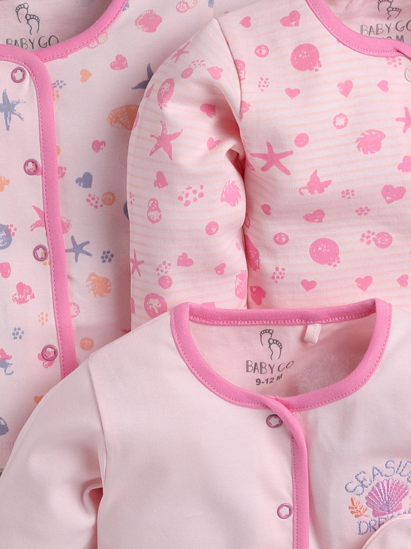 BABY GO Full Sleeve Clothing Set for Baby Boys & Girls | Baby T-Shirts|Pack of 3 - Image 4