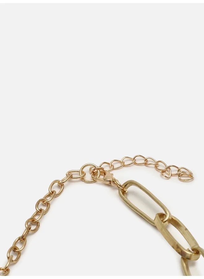 سوهي قلادة من اللؤلؤ المطلي بالذهب