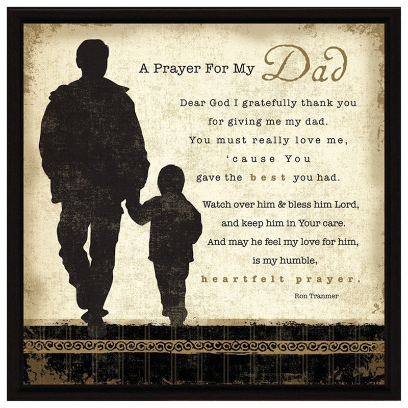 Dexsa Prayer for My Dad Wood Frame Easel Plaque for Father’s Day, Birthday Gift for Dad | Made in USA | Bonus Dad Gift, Father-in-Law Picture Frame | Best Dad Plaque from Son or Daughter | 7.5x7.5 in - Image 5