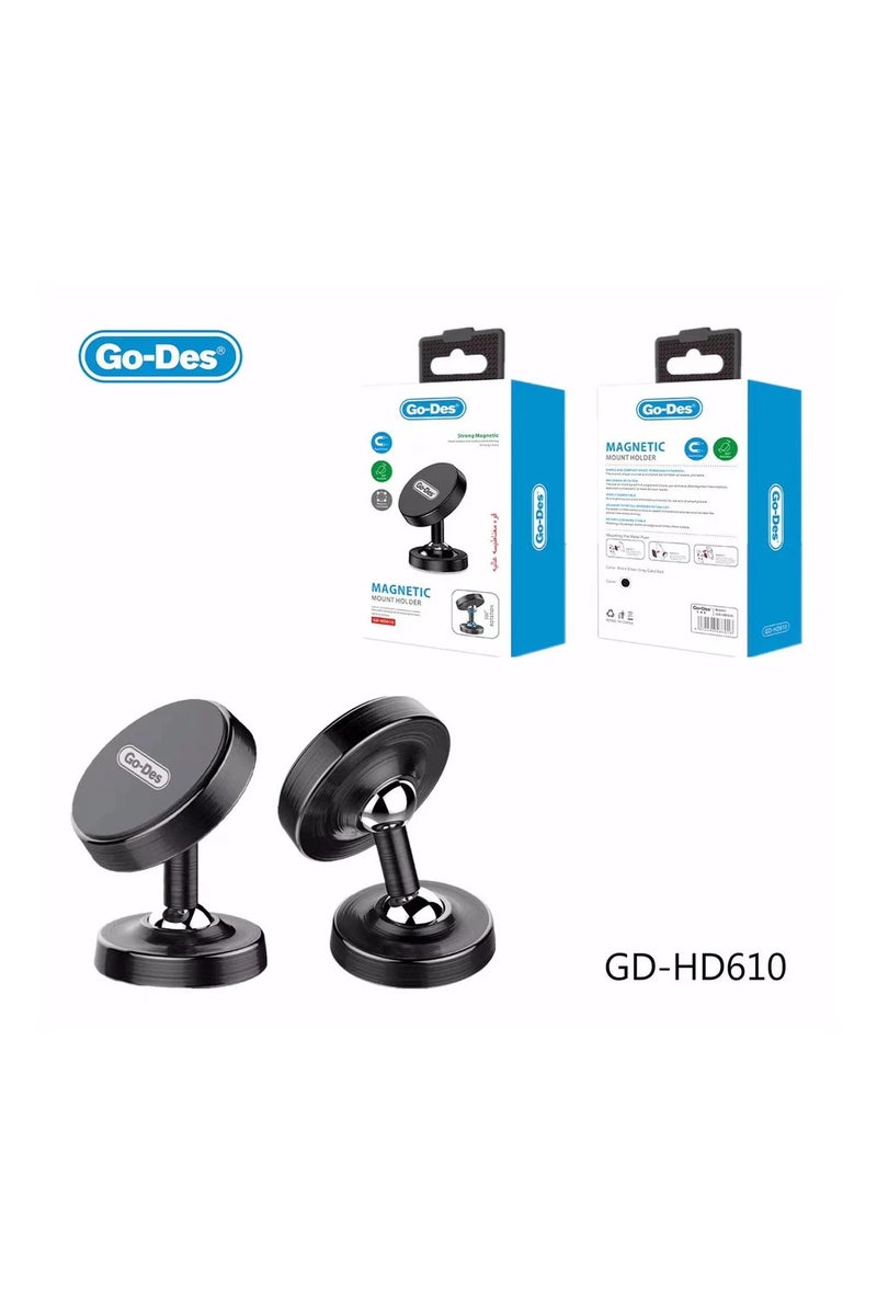 جو-ديز ملحقات السيارة حامل الهاتف المحمول المغناطيسي التلقائي للسيارة بزاوية 360 درجة
