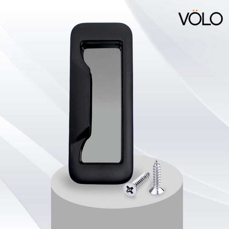 Volo 96Mm Black Pack Of 2 Pcs Conceal HandleCabinet Sliding Door HandleWardrobe Sliding Door HandleRoom Door Pull Handle For HomeOfficeHospital Etc Conceal 15 - Image 3