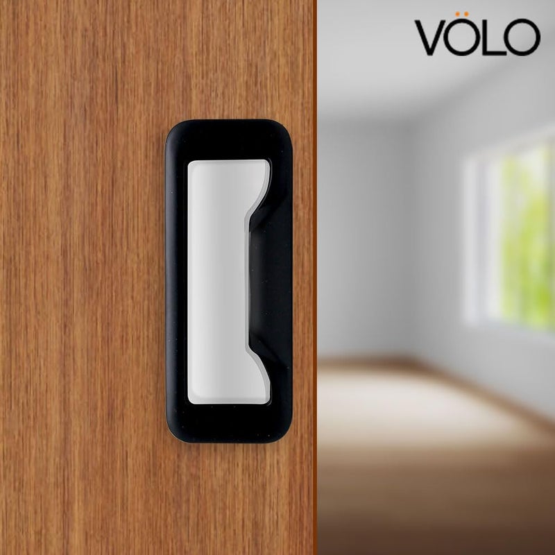 Volo 96Mm Black Pack Of 2 Pcs Conceal HandleCabinet Sliding Door HandleWardrobe Sliding Door HandleRoom Door Pull Handle For HomeOfficeHospital Etc Conceal 15 - Image 5