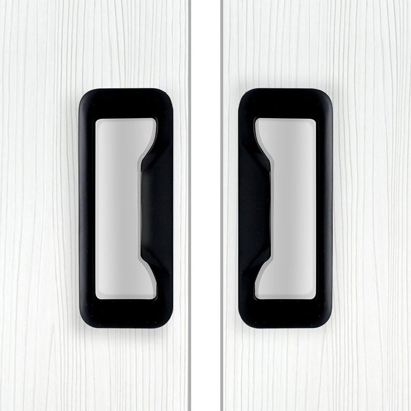 Volo 96Mm Black Pack Of 2 Pcs Conceal HandleCabinet Sliding Door HandleWardrobe Sliding Door HandleRoom Door Pull Handle For HomeOfficeHospital Etc Conceal 15 - Image 4