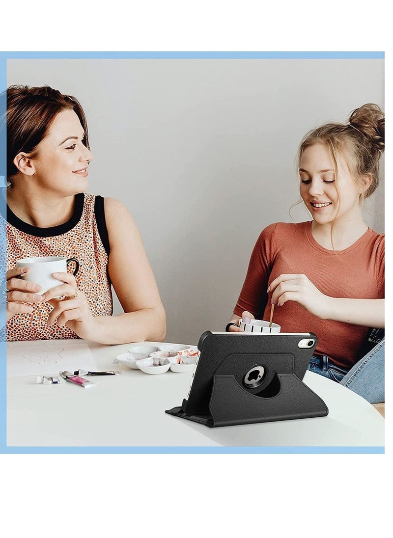 IAF Rotating Case for iPad Mini 6 (6th Generation 8.3 Inch) - 360 Degree Swiveling Stand Protective Back Cover, Auto Wake/Sleep Feature for iPad Mini 6 2021 Model (Black) - Image 4