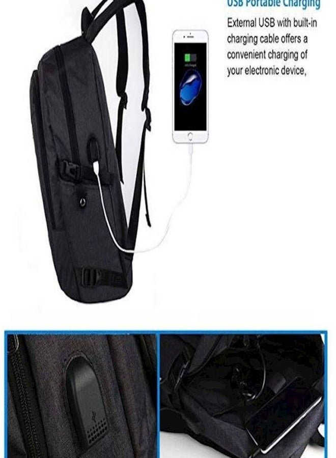 Mancro Large Capacity Anti Theft Business Laptop Bagpack for Men - Image 2