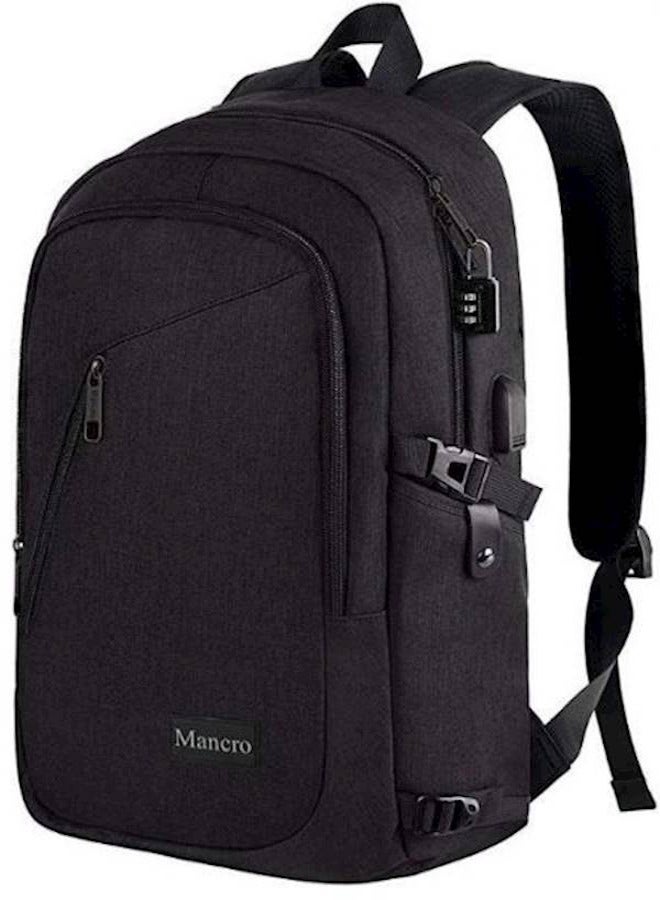 Mancro Large Capacity Anti Theft Business Laptop Bagpack for Men - Image 1