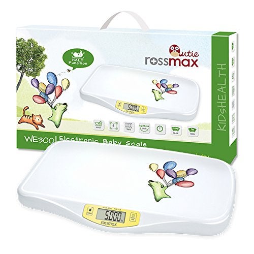Rossmax WE300 Swiss Design Baby Weighing Scale (White) with Discretional Hold Function for Accurate Measurements | Infant weighing machine Ideal for Home and Nursery - Image 3