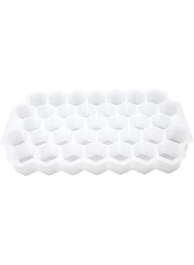 Honeycomb-shaped ice cube tray – food-grade silicone – multicolored - Image 3